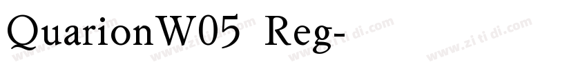 QuarionW05  Reg字体转换